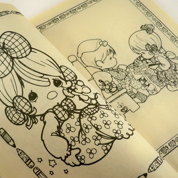 Precious Moments, Bible KJV Red Letter, 3 Coloring Books - Picture 7 of 15